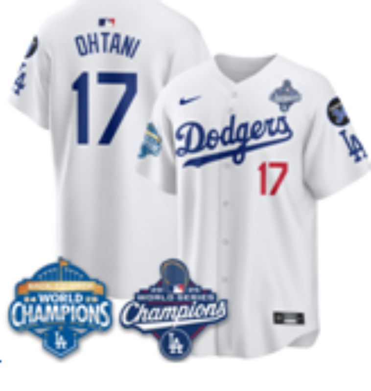 Men 2026 Nike Los Angeles Dodgers #17 Ohtani White Game MLB Jersey 012